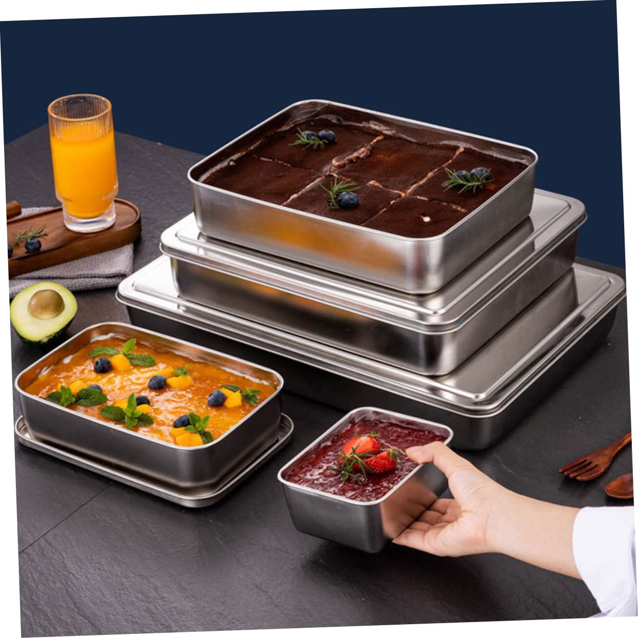 Lot De 3 Moules à Gâteau D'anniversaire à 3 étages En Acier Inoxydable 3 Tailles Pour Moules De Souris
