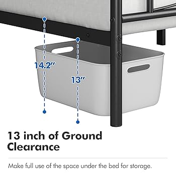 yk★ページ Amazon.com: Yaheetech Twin Size Bed Frame Metal Platform Bed