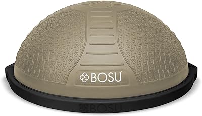 Bosu Half Ball Home Balance Exercise Trainer for Strength and Flexibility Workouts with Built to Last Burst Resistant Material and Hand Pump