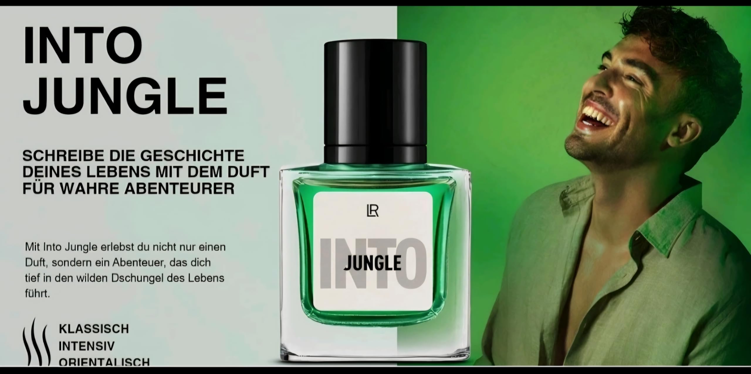Jungle Men Herren Parfüm 2er Set – 2 x 50ml Eau de Parfum für Männer – Markant-holziger Duft mit Lavendel & Zeder – Limited Edition Männerduft – Doppelpack Vorrat