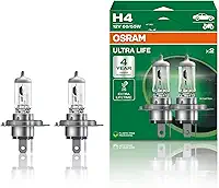 PAR LAMPADA OSRAM H4 ULTRA LIFE 3200K 12V 55W GARANTIA 4 ANOS