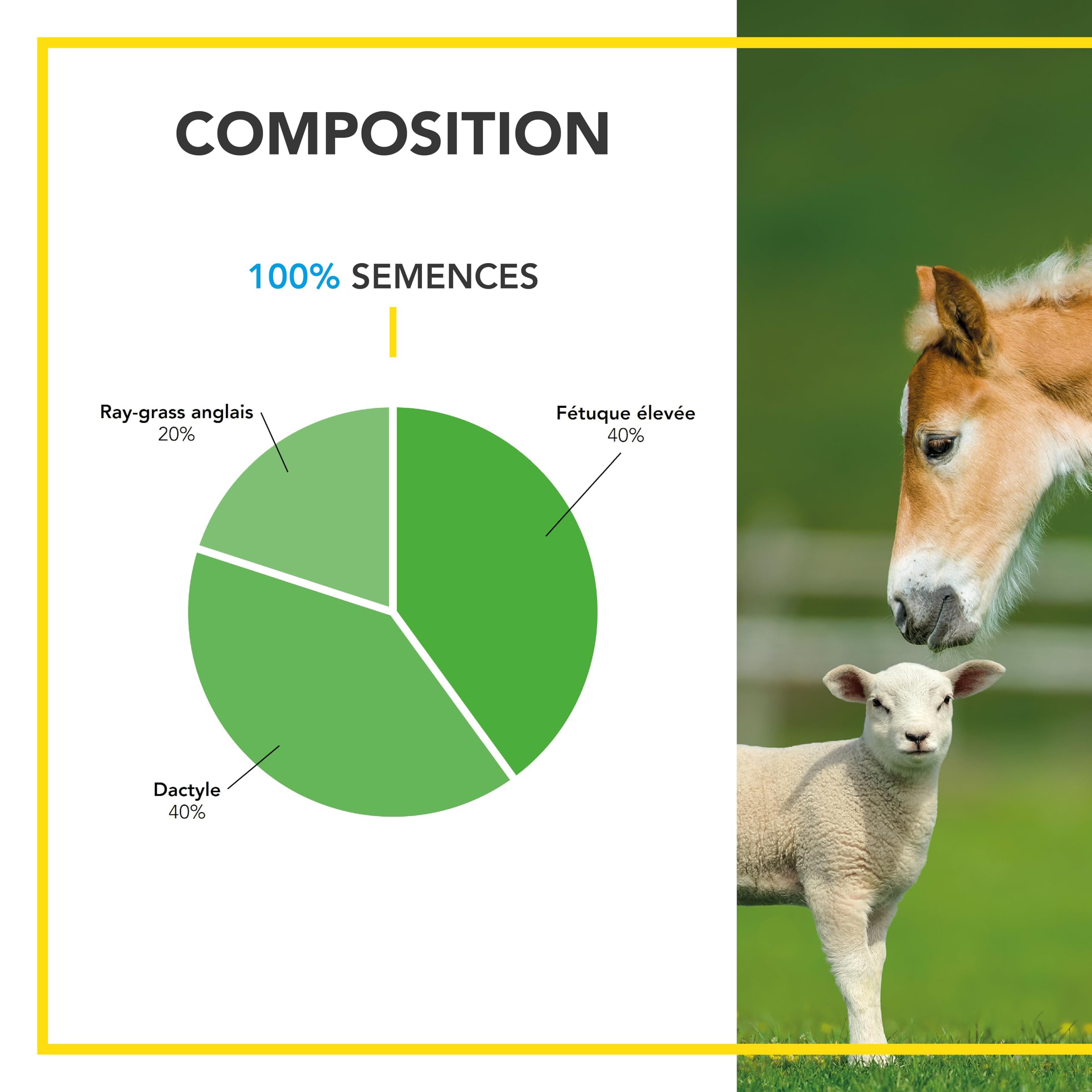 BARENBRUG Mélange Prairie Production Alimentation pour Animaux 1KG
