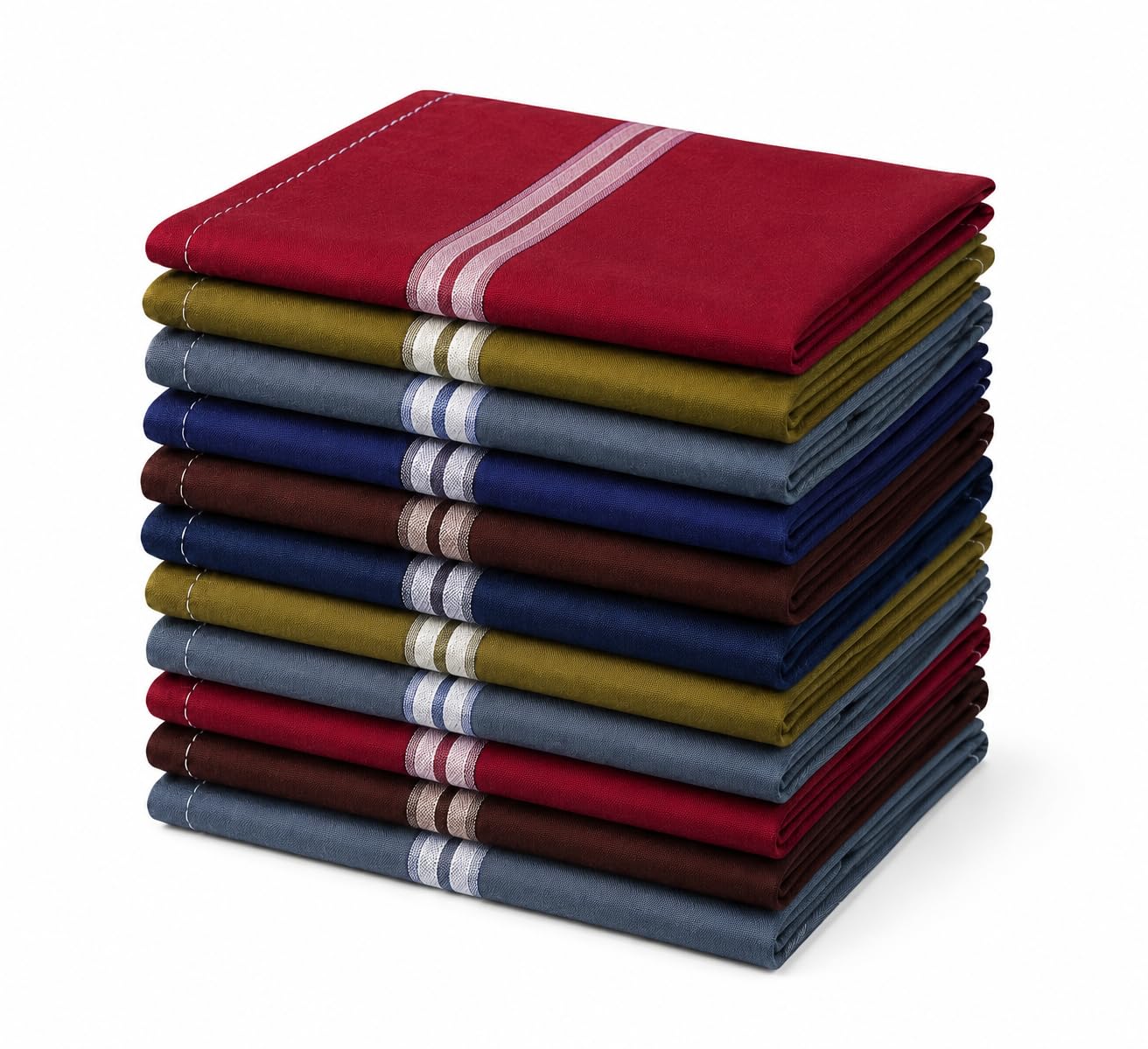 Handkerchief for Men's Pack of 12 | Pure Cotton Handkerchiefs-picture-47