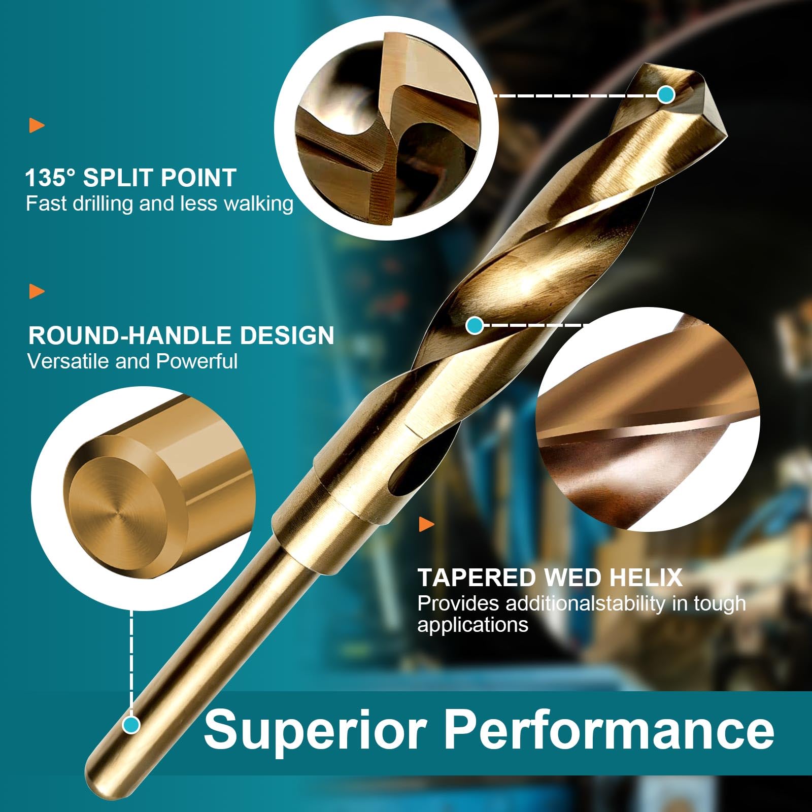 Cobalt Drill Bit - Precision Metal Drilling -5 Cobalt Drill Bit - Precision Metal Drilling -5