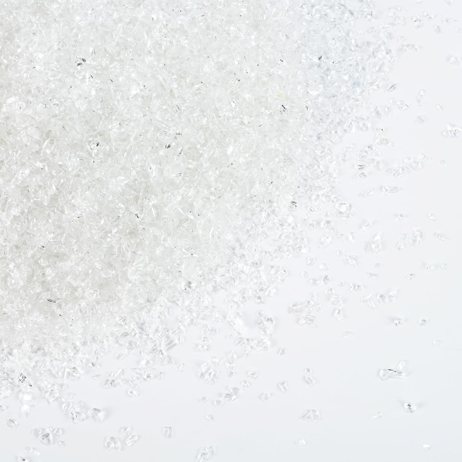 Crystal Clear Fine Crushed Glass for Resin Art & Crafts | 1–3mm Decorative Glass Sand, 1.5 lb Broken Glass Pieces for DIY Epoxy Tumblers, Coasters, Vase Filler & Home Decor