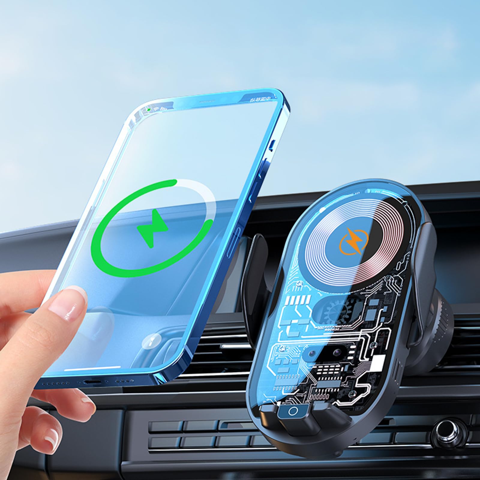 Phone Holders for Your Car Accessories, Car Phone Holder,Wireless Charger,Car Vent Phone Mount, Car Mount Charger