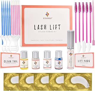Lash Lift Kit, Eyelash Perm Kit, Eyelash Lift Kit Semi-Permanent Curling Perming Wave, Lotion & Liquid Set For Salon Home Use (Blue)
