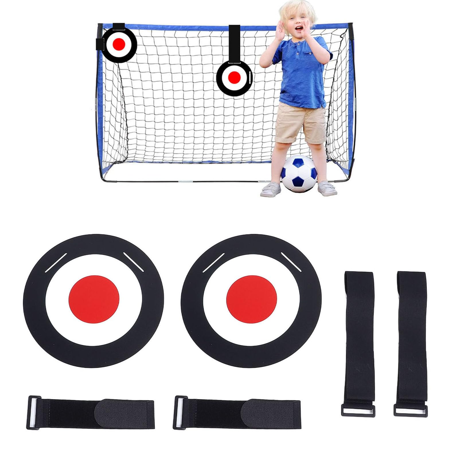 2pcs Soccer Goal Training Target High Strength Impact Soccer Goal Target for Accuracy Agility Training