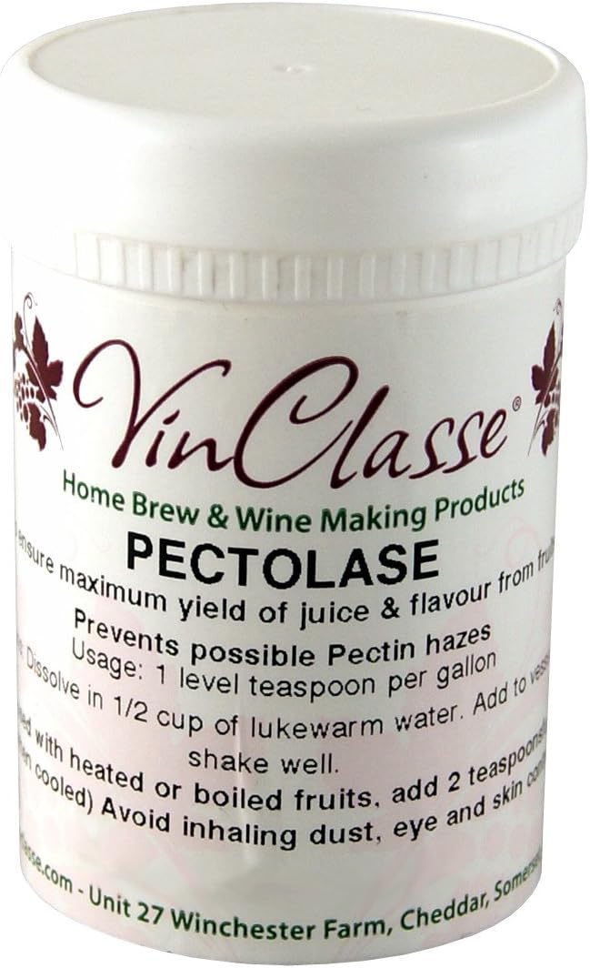 Home Brew & Wine Making - VinClasse Pectolase / Pectinase / Pectin Enzyme 80 Gram Tub