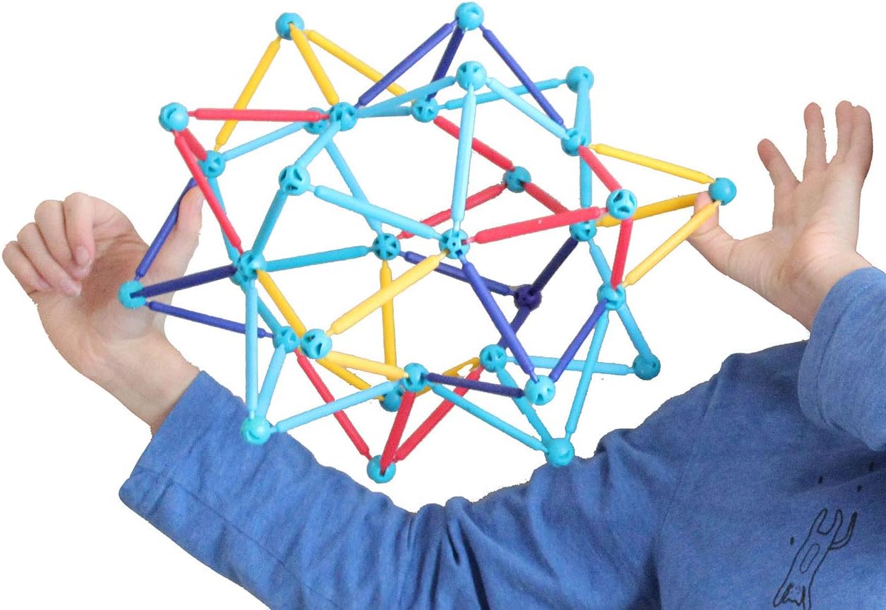 Curious Minds Busy Bags Large 9"-12" Collapsible Ball - Expanding and Contracting Ball - Grow and Shrink Fidget Ball - Anxiety Breathing Exercises (Random Colors) (1 Random Color Ball)