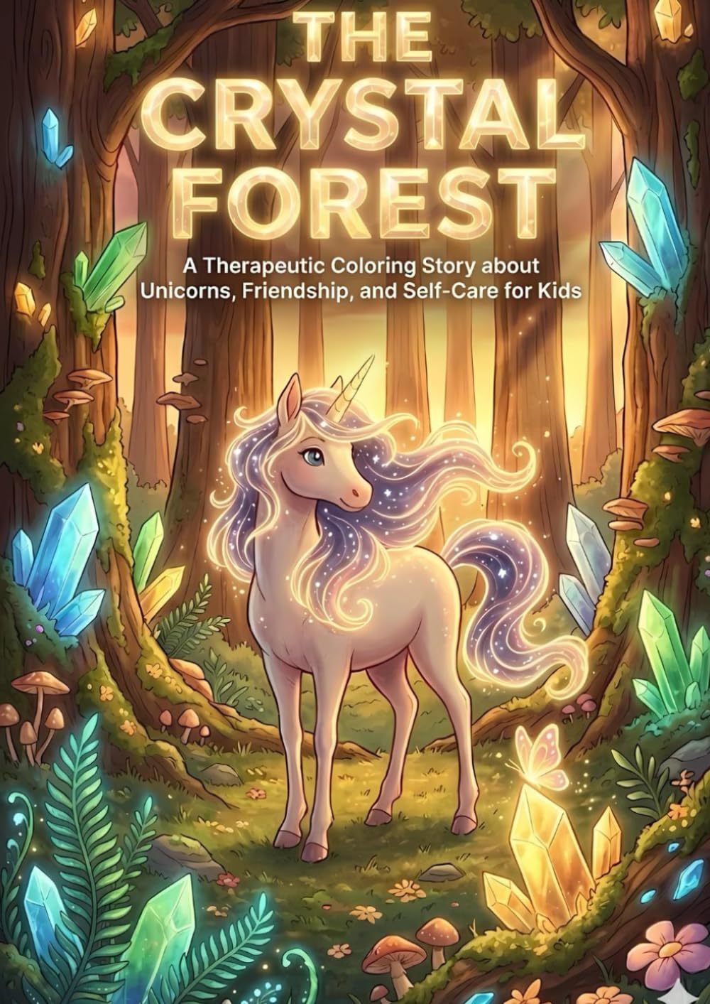 The Crystal Forest: A Therapeutic Coloring Story about Unicorns, Friendship, and Self-Care for Kids (The Enchanted Heart Collection: Where Imagination Meets Mindfulness)