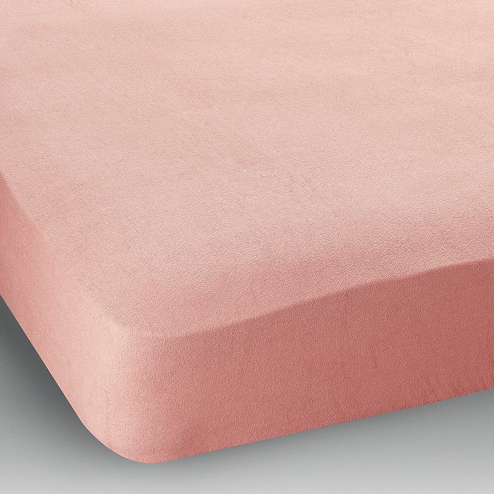 CHANTAL Small Double (4ft) Extra Deep Terry Stretch Fitted Sheet Colour: Pink