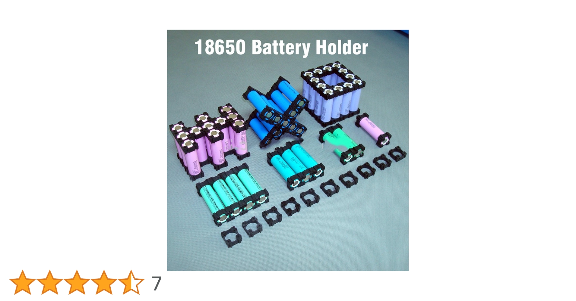 Amazon.co.jp: zmart 18650 バッテリーホルダー 100個 円筒形
