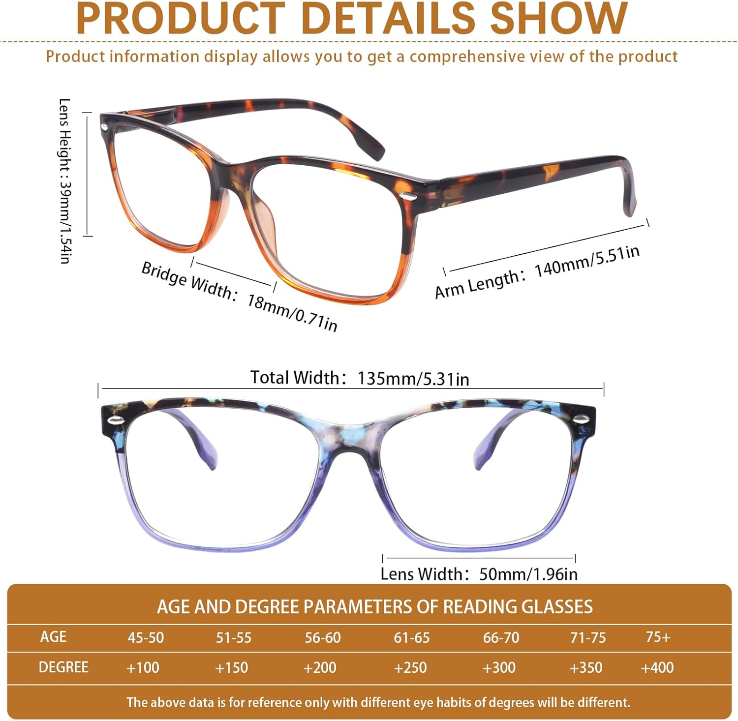 CLASAGA Progressive Multifocal Reading Glasses for Women Photochromic Gray Sunglasses Blue Light Blocking Computer Readers - Image 3