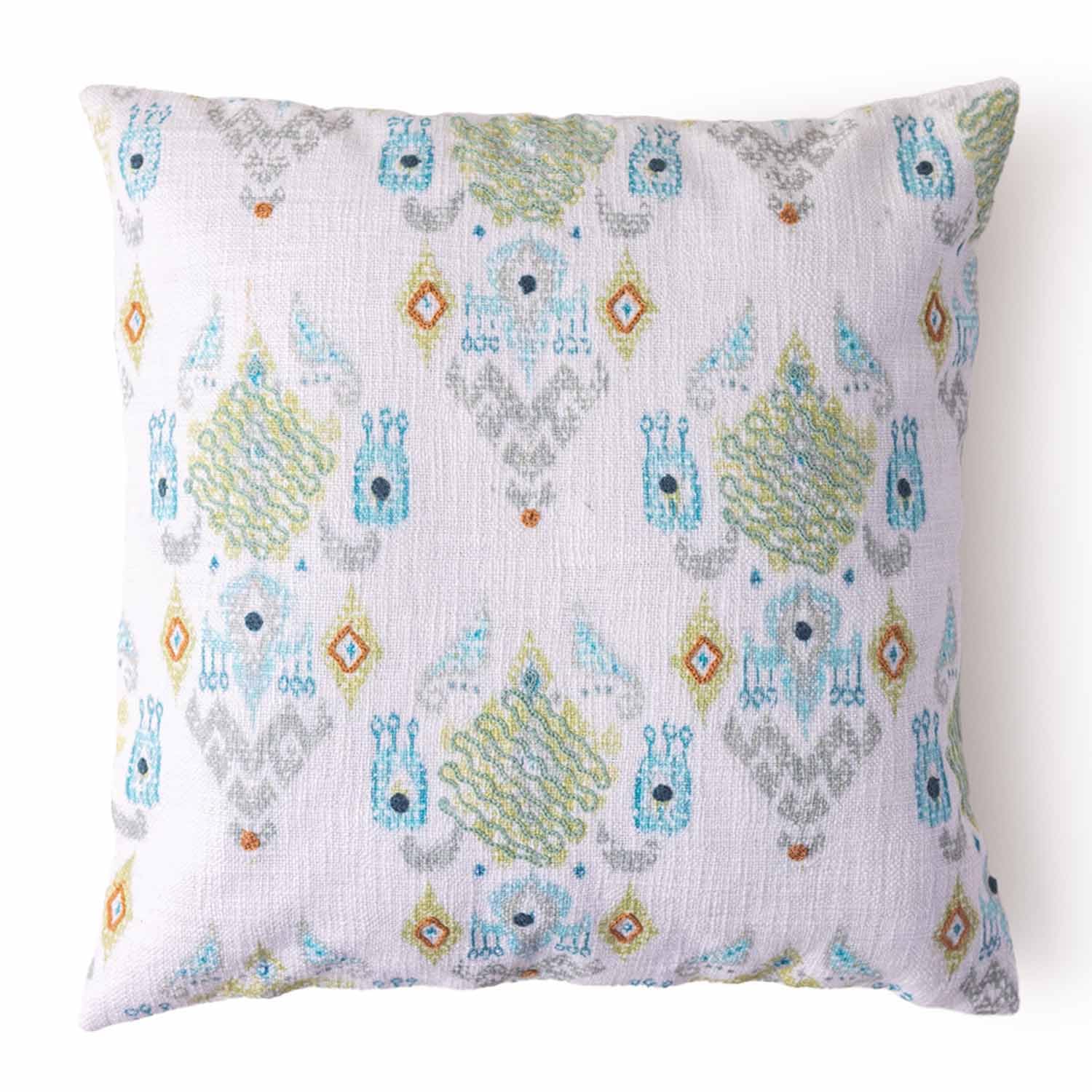 OBEETEE | Renee Digtial Printed and Embroidered Cushion Cover | 18 x 18 | Set of 1