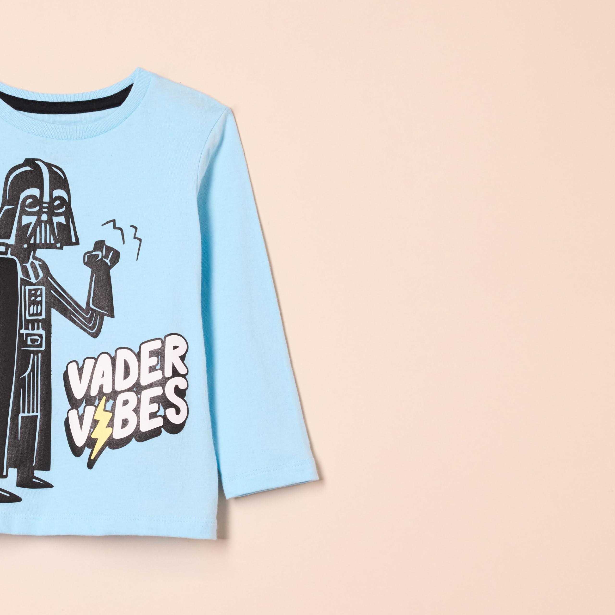 Amazon Essentials Disney | Marvel | Star Wars Maglie a Maniche Lunghe (precedentemente Spotted Zebra) Bambini e Ragazzi, Pacco da 4