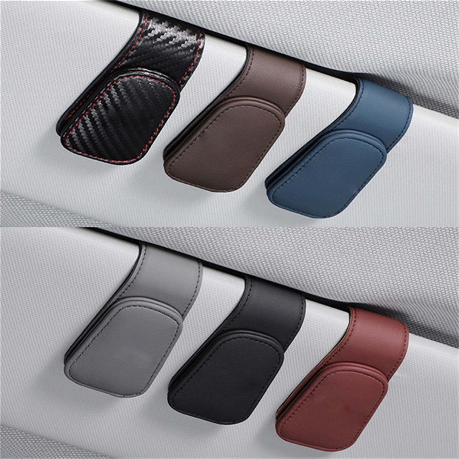 WILSEM Porte-Lunettes De Voiture Pince De Rangement Porte-Lunettes De Soleil Accessoires pour Nissan pour Micra Étui Lunettes (Color : 8)