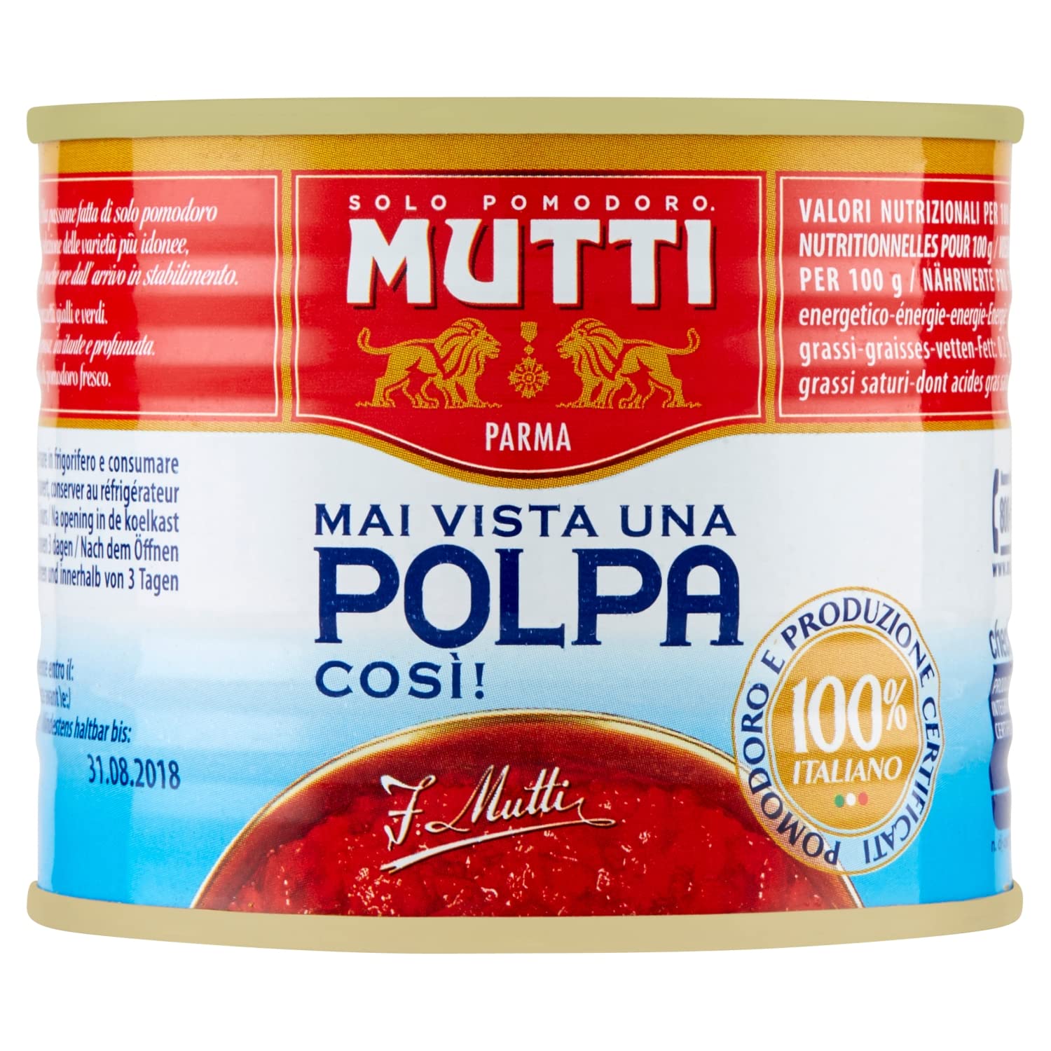 Mutti Baby Roma Polpa Finely Chopped Tomatoes 300g