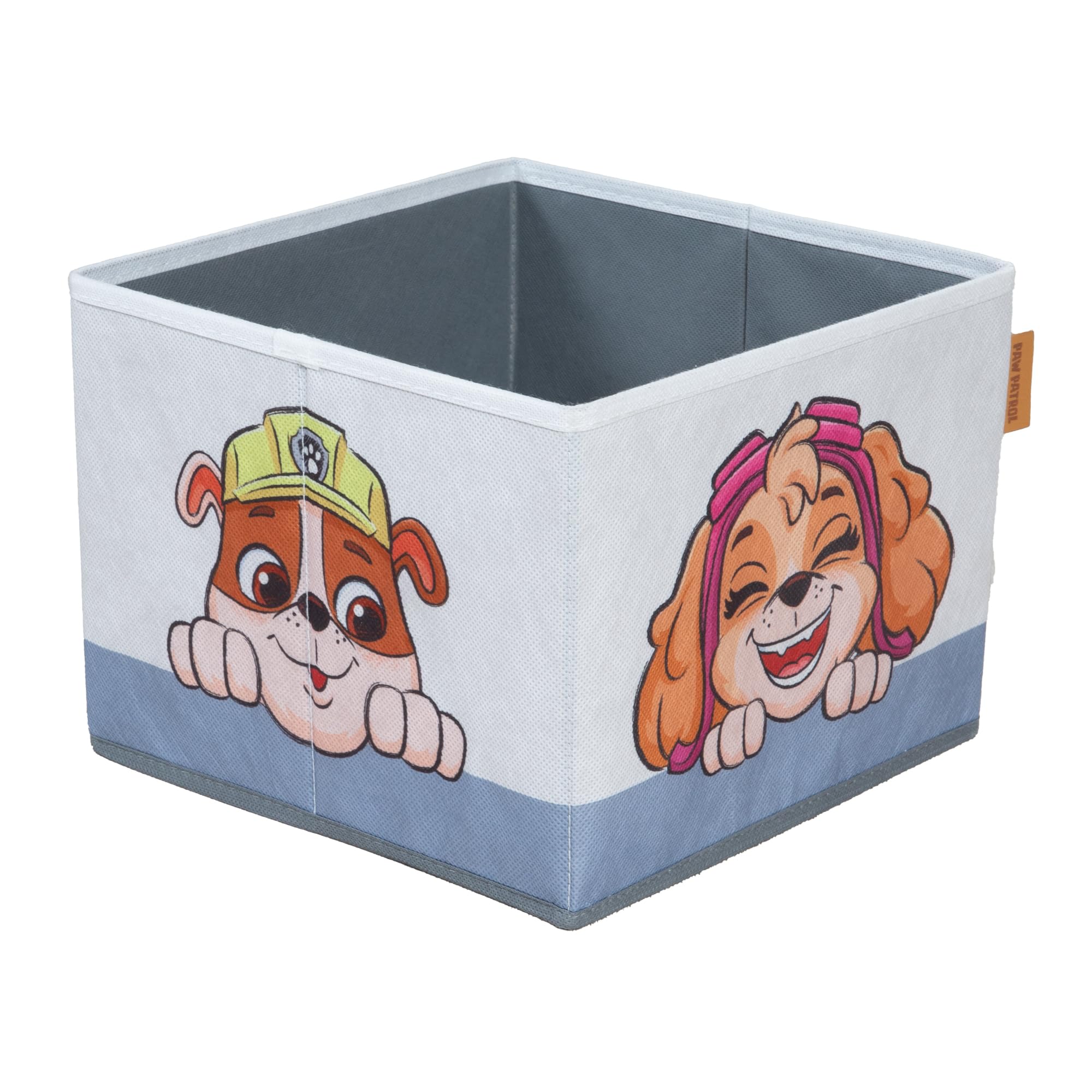 Paw Patrol Klappbare Sitzbank mit 2 Aufbewahrungsboxen, umbaubar zum Kindertisch, Holz grau/blau ab 18 Monaten