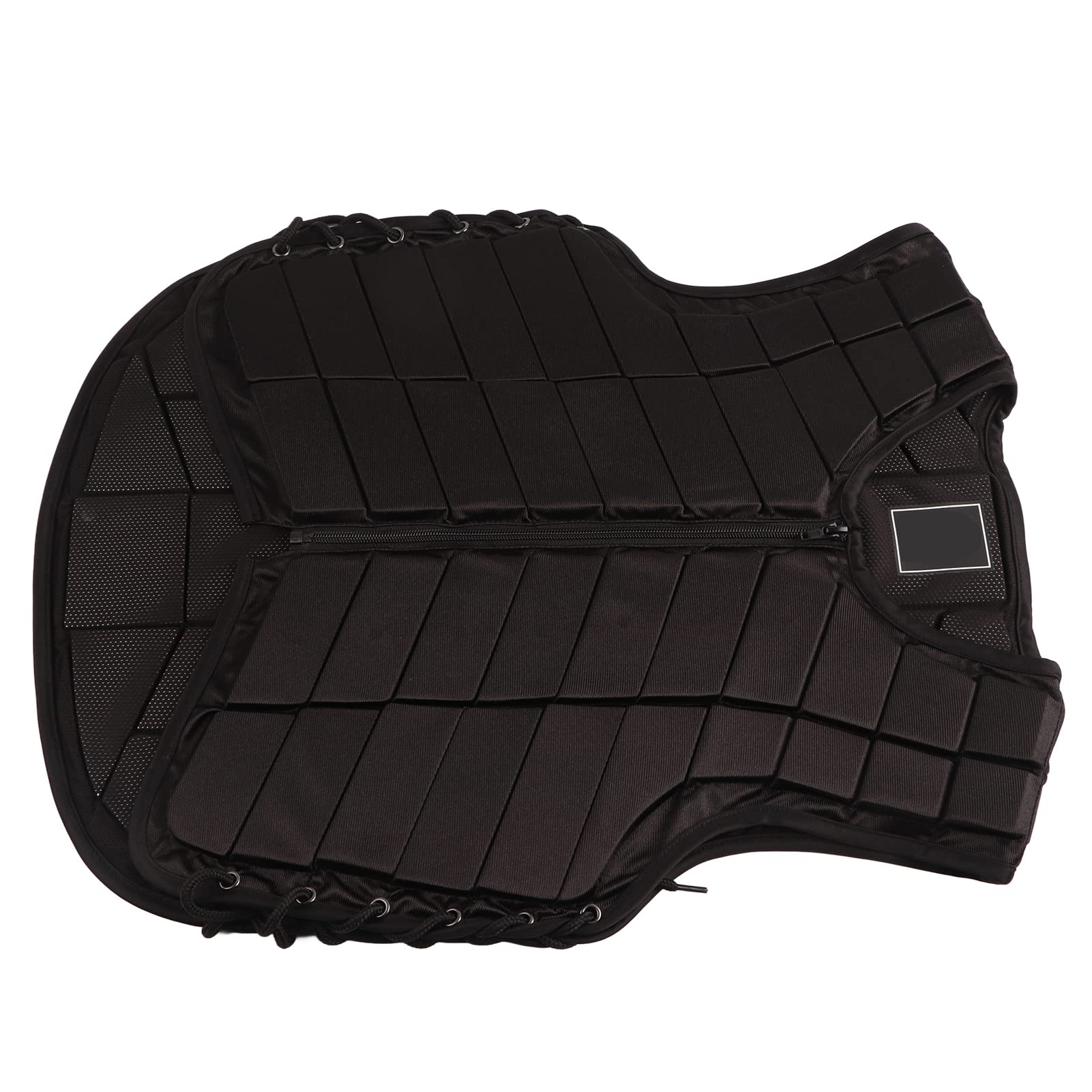 Chaleco Ecuestre Armadura Protectora para Montar a Caballo Adultos Equipo de Seguridad con absorción de Impactos Chaleco para Montar de Espuma de Nailon Negro para Deportes