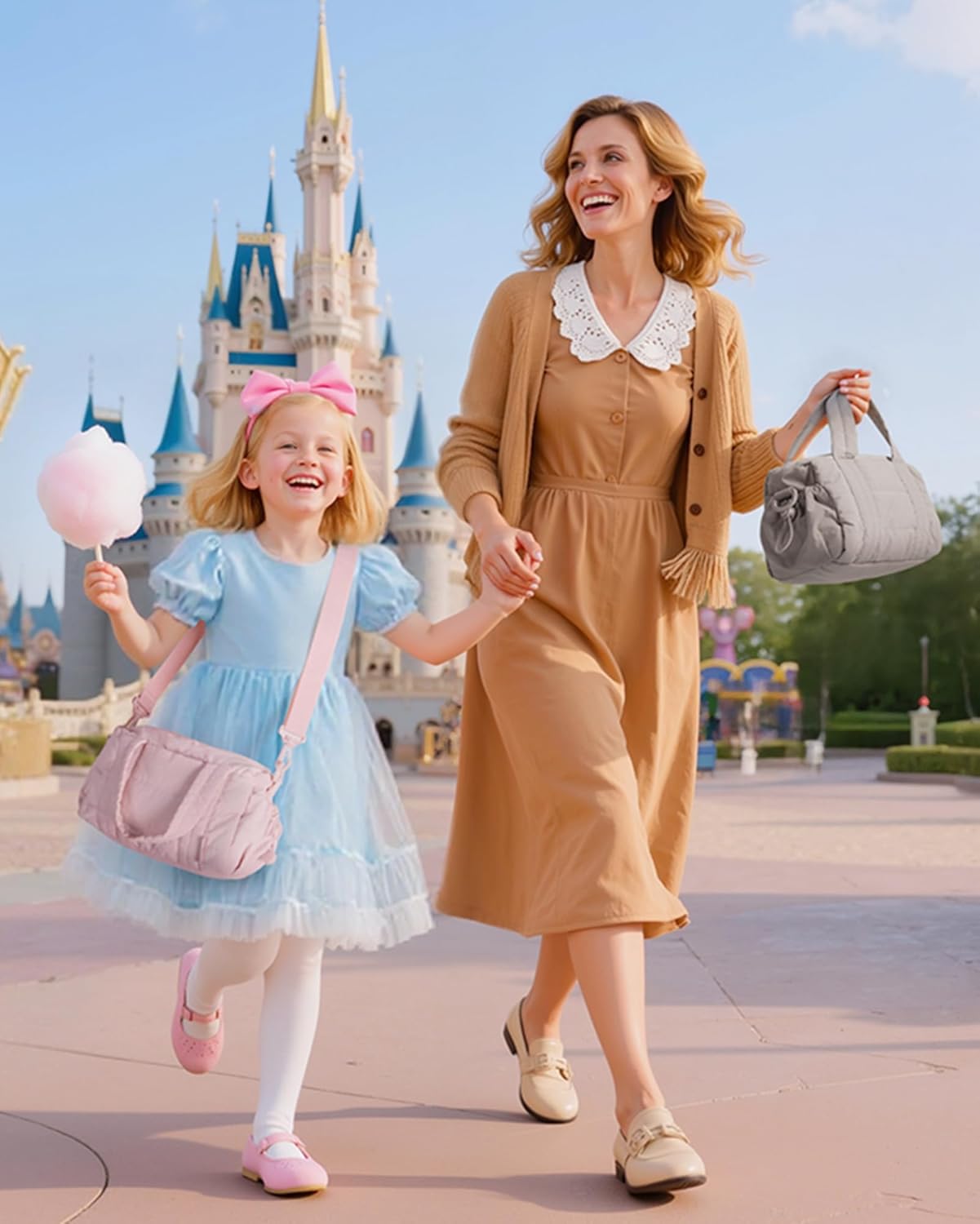 BAGSMART Reiki Gym Bag for Women, Mini/Medium Crossbody Bags for Women, 5L Dance Bag with Detachable Strap, 15L Yoga Mate Bag with Wet & Dry Pocket, Mini/Candy Pink - Image 6