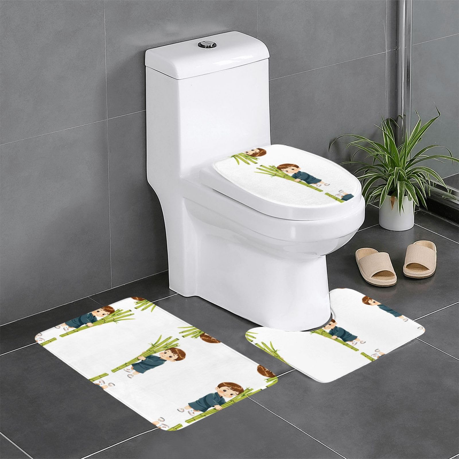 Tapis de salle de bain antidérapants absorbants et sécurisés 61x40cm