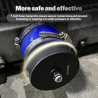 Vista 4 de Kit de prueba de fugas de turbo Boost de BILITOOLS, kit de prueba de fugas del sistema turbo de 10 piezas con abrazaderas de manguera T-Bolt