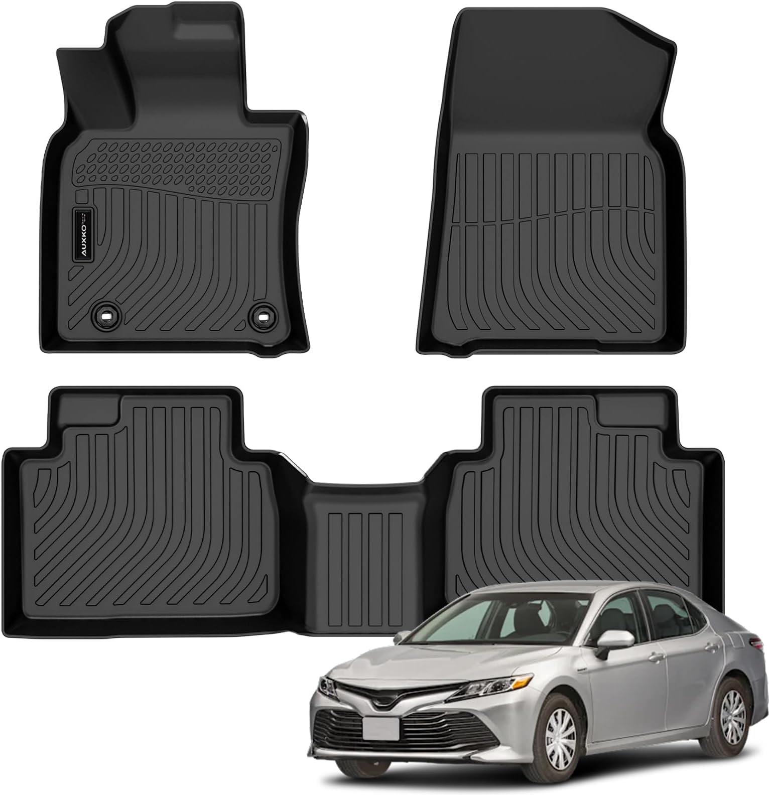 AUXKO All Weather Floor Mats for Toyota Camry Hybrid 2018-2024