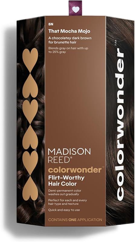 Madison Reed ColorWonder Demi-Permanent Hair Color Kit – 5N Chocolate Browm | Lasts up to 25 washes, Ammonia-Free, PPD-Free, Dermatologist-Tested, Cruelty Free, That Mocha Mojo for Brown Hair