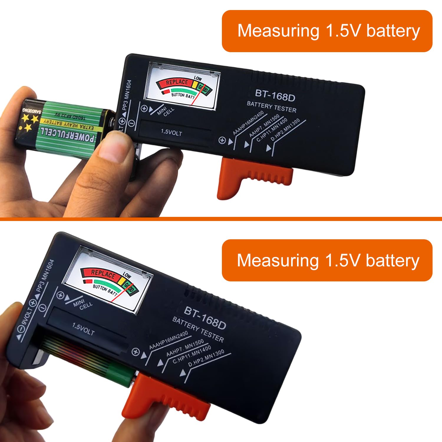 Testeur De Piles Universel Numérique - Vérifie Les Piles AA, AAA, C, D, 9V, Bouton 1.5V, écran Digital