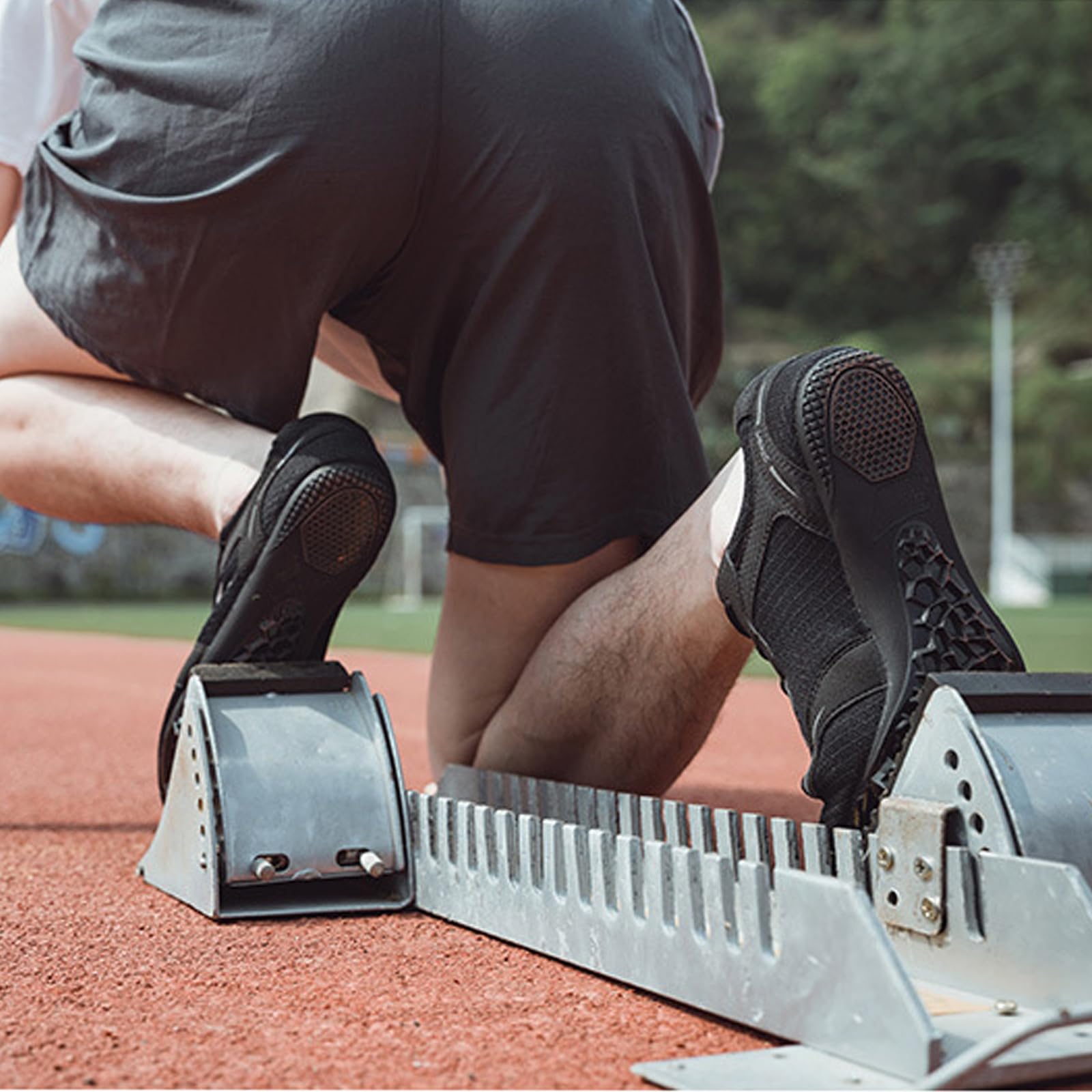 Zapatillas de Clavos Atletismo para Hombre con 7 Clavos Antideslizantes Zapatillas Deportivas para Sprint Velocidad Sprint Running