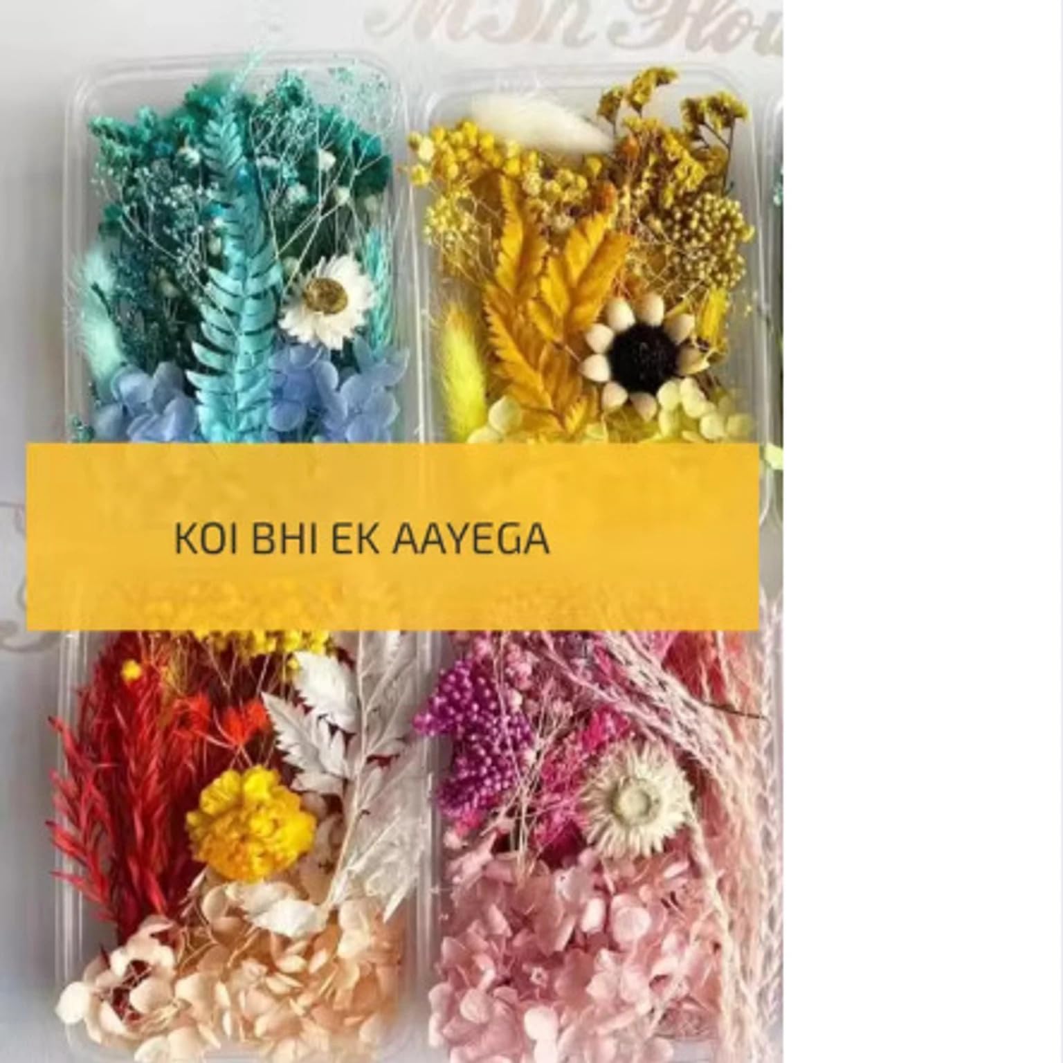 JB Natural Real Dried Flowers for Art Craft Mixed Soap, Candle, Scrapbook, DIY, Resin Tray Jewellery, Pendant- [Random Box, Multicolour] (1)-image-13