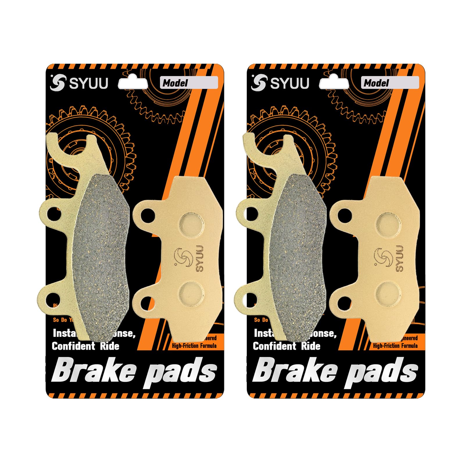 SYUU Klocki hamulcowe do motocykli z włókna miedzianego przód tył do Kawasaki EX 250 R Ninja 250 R 2008-2012 EX 300 2013-2016 FA197F FA197R
