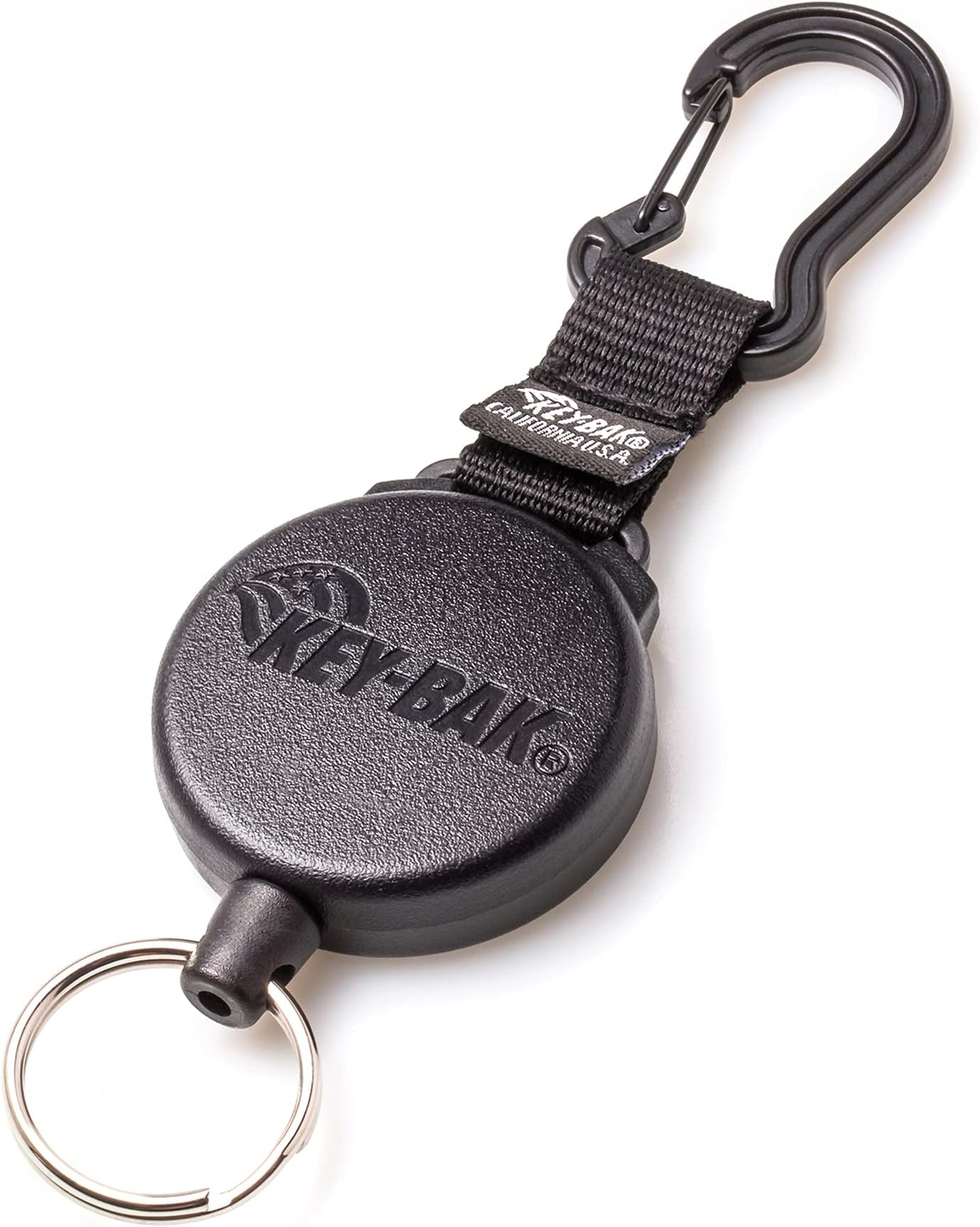 KEY-BAK SECURIT Heavy Duty Retractable Key Holder with a Retractable Kevlar Cord Secures Keys, Gear