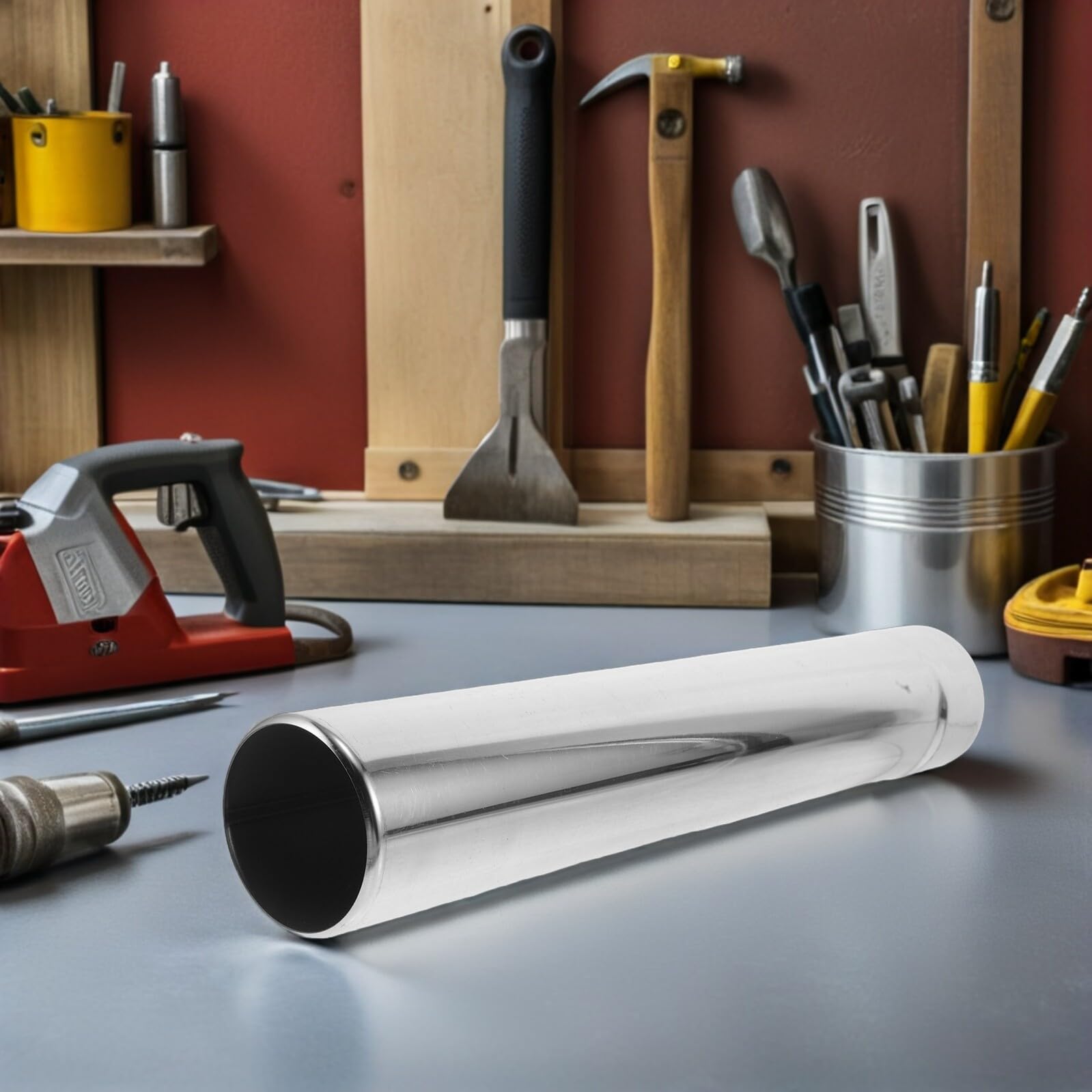 Toddmomy Tubo di Scarico in Acciaio Inox 75X43 CM per Stufa a Legna da Campeggio e Domestica Canna Fumaria Resistente per Riscaldamento Esterno Installazione Rapida e Combustione