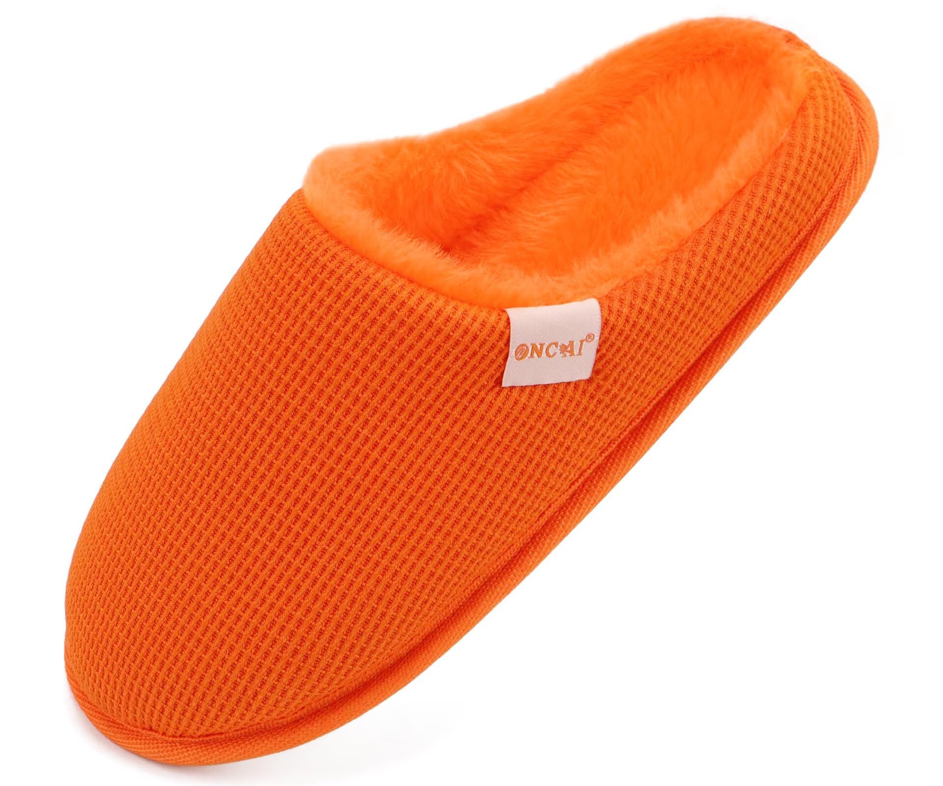 ONCAI Pantofole da Donna con Memory Foam Calde Pelliccia Sintetica Cotone Invernali Ciabatte Antiscivolo Suola di Gomma EU Taglia 36-43