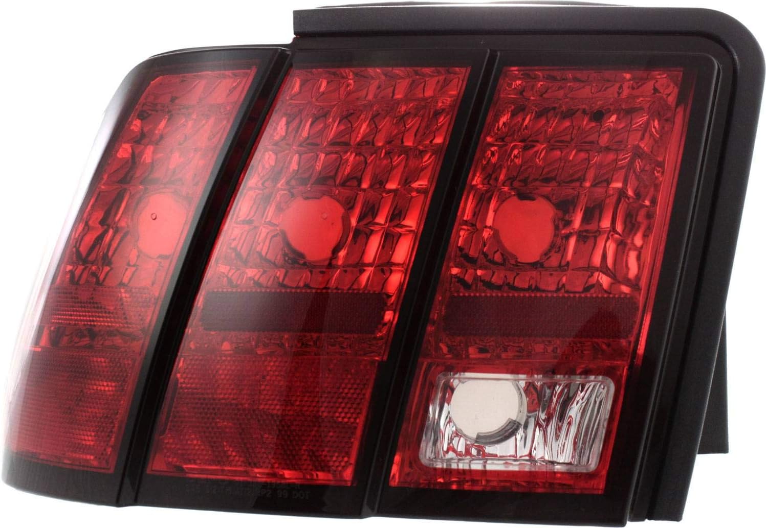 Garage-Pro Tail Light Assembly Set for Ford Mustang 1999-2004 Halogen Driver Passenger Side, Red