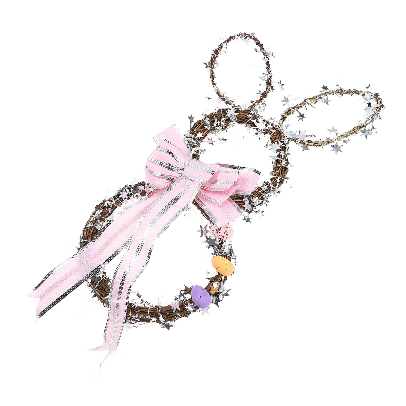 Cabilock 3 Pz fiore del coniglietto di pasqua peluche decorazioni pulcino Figurina coniglio pasquale easter bunny ornamento pasquale ornamento da appendere coniglietto di pasqua rattan rosa