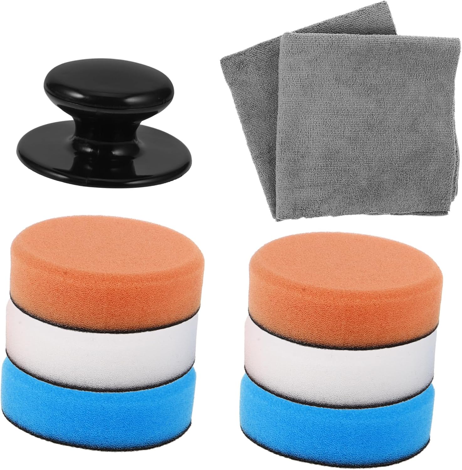 Car Waxing Sponge Set Car Detailing Kit Polishing Compound Buffer Pads for Vehicle Shining