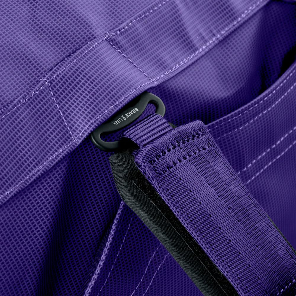 EVOC DUFFLE BAG 100 Wodoodporna torba podróżna i na sprzęt (torba podróżna z odpinanym paskiem do noszenia, uniwersalna i zamykana, bez PVC, rozmiar L), fioletowo-czarna