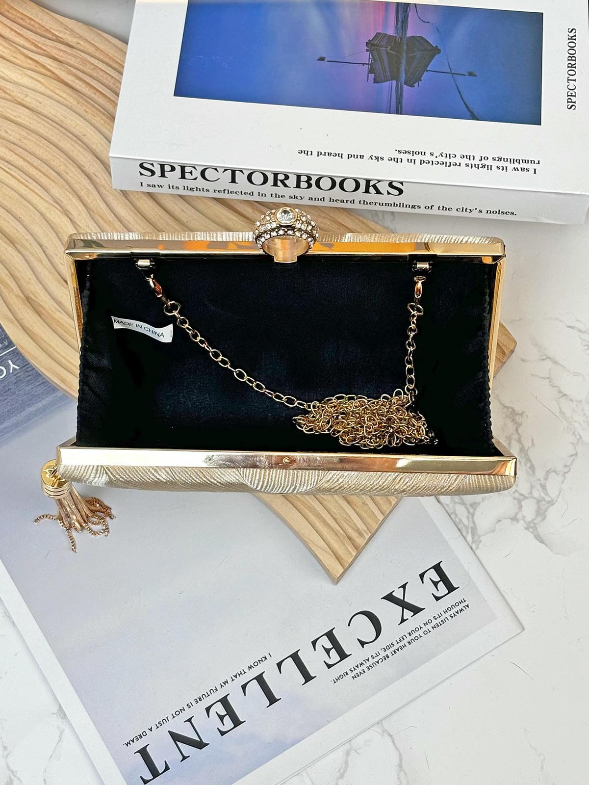 Damska torebka z uchem torebka wieczorowa torebka damska łańcuszek Crossbody Box dostawa