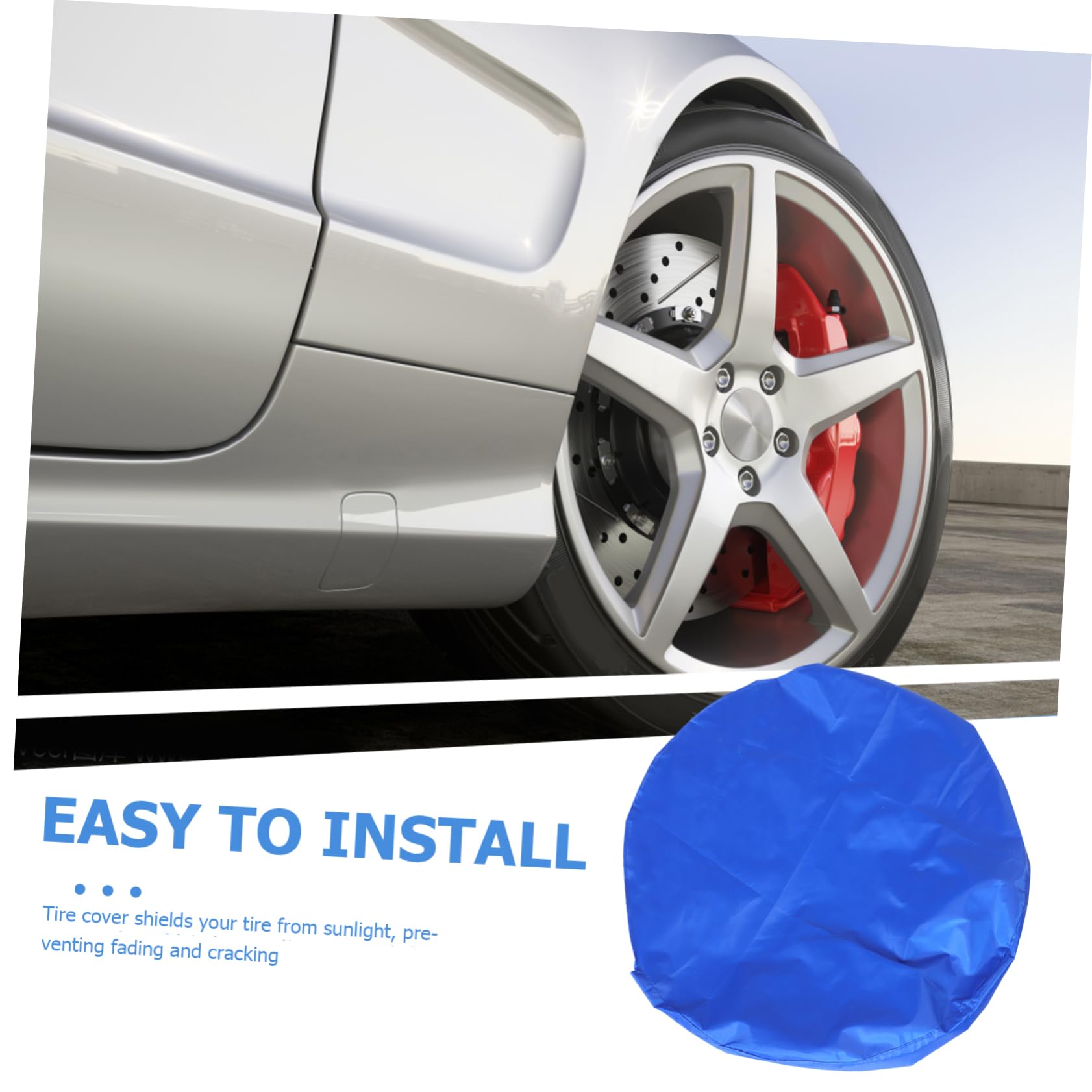 MAGICLULU 4pezzi Copriruota Protettivi Per Pneumatici Copriruota Per Rimorchi Camper Camion e Suv Design Semplice Ed Elegante Oxford Per Protezione Da Elementi Atmosferici