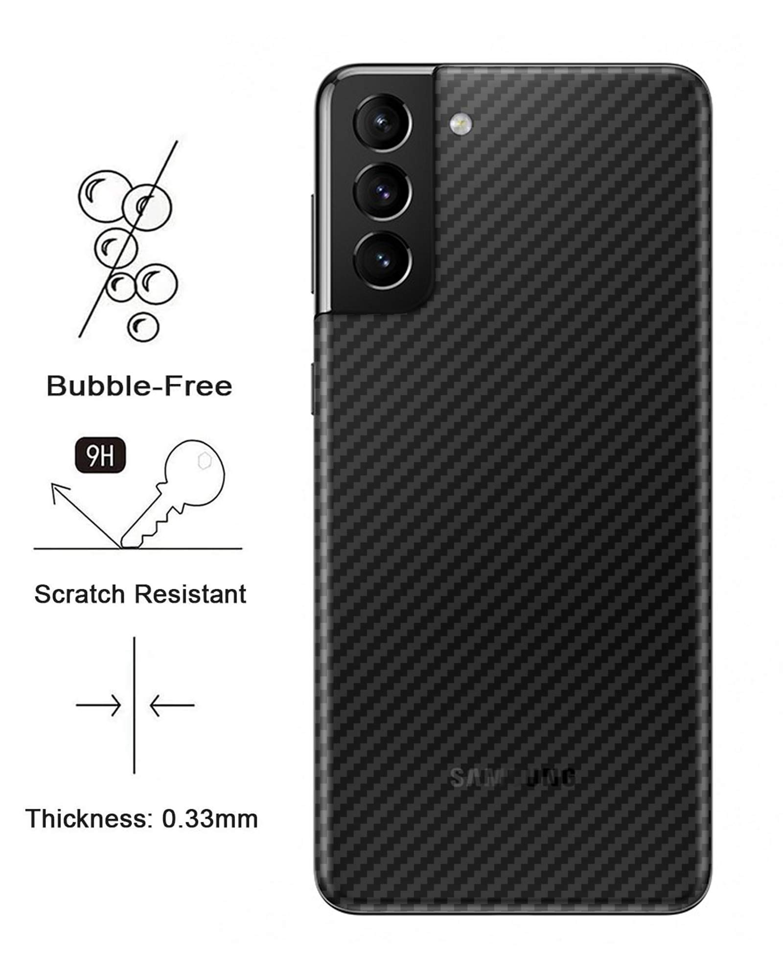 GIOPUEY Pellicola Protettiva Posteriore Per Realme 7 5G – 4 Pezzi, 0,1mm Ultra-Sottile, Anti-Impronta E Antigraffio – Kit Di Pulizia Incluso - 2