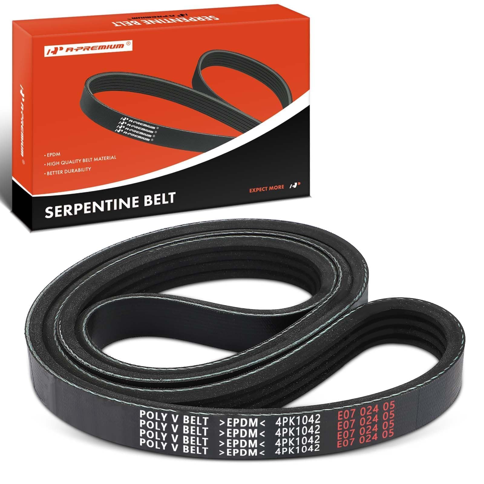 A-Premium Engine Serpentine Drive Belt Compatible with Dodge, Chevy, Chrysler, Infiniti, Mazda, Mercury, Plymouth & Pontiac Cars - Charger, Camaro, Corvette, Town & Country, M30, GLC, Villager & More-image-40