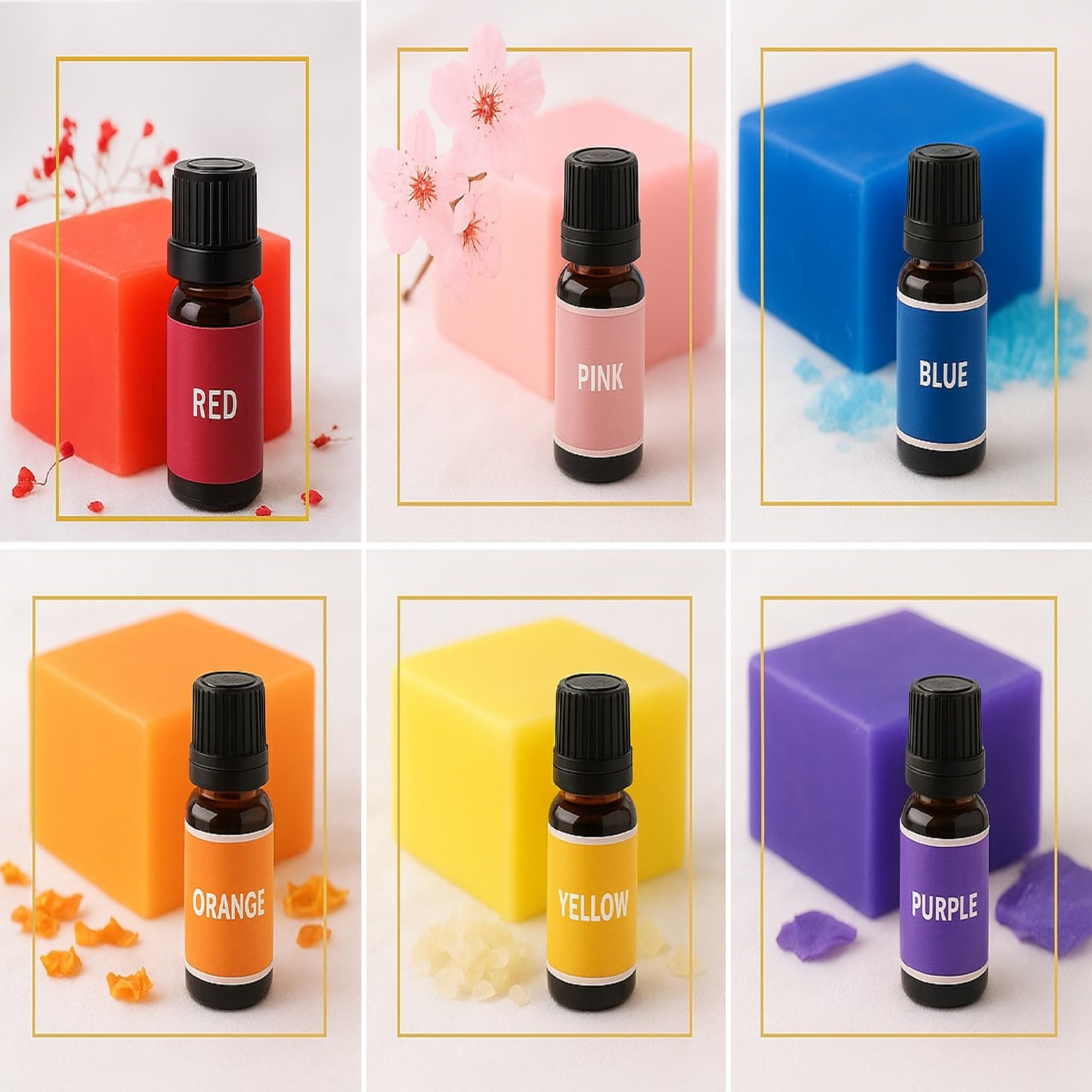 Kit de fabricación de jabón para regalo, 53 piezas de suministros de jabón para derretir y verter con bases de manteca de karité y glicerina, moldes, aceites esenciales, flores secas, juego de regalo