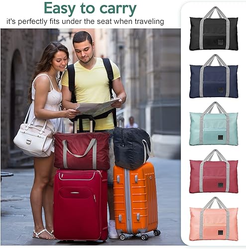 Miniatura 7 de 15 bolsas de viaje plegables para mujer, bolsas de fin de semana, bolsa de equipaje ligera, bolsa de artículos personales, bolsa de gimnasio