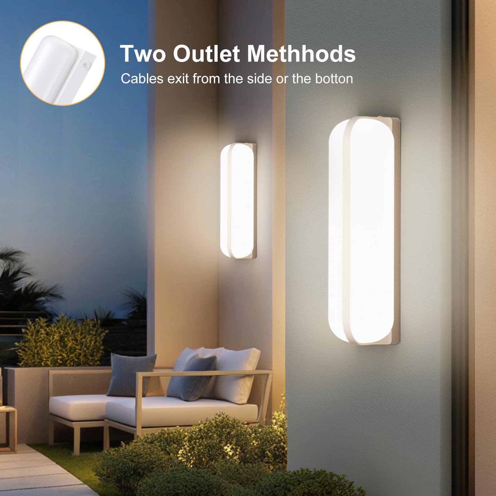 Applique LED Da Esterno 12W 1200LM 4000K – Luce Paratia Impermeabile IP65
