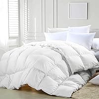Vista 7 de zzlamb - Edredón ligero de plumas sintético, relleno de edredón cálido para todas las estaciones, duradero y suave, plumón con pestañas en las Marrón