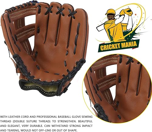 Miniatura 5 de Guantes deportivos de sóftbol para zurdos, para zurdos, guantes de sóftbol, guantes de béisbol para niñosjóvenesadultos, tiro a mano derecha