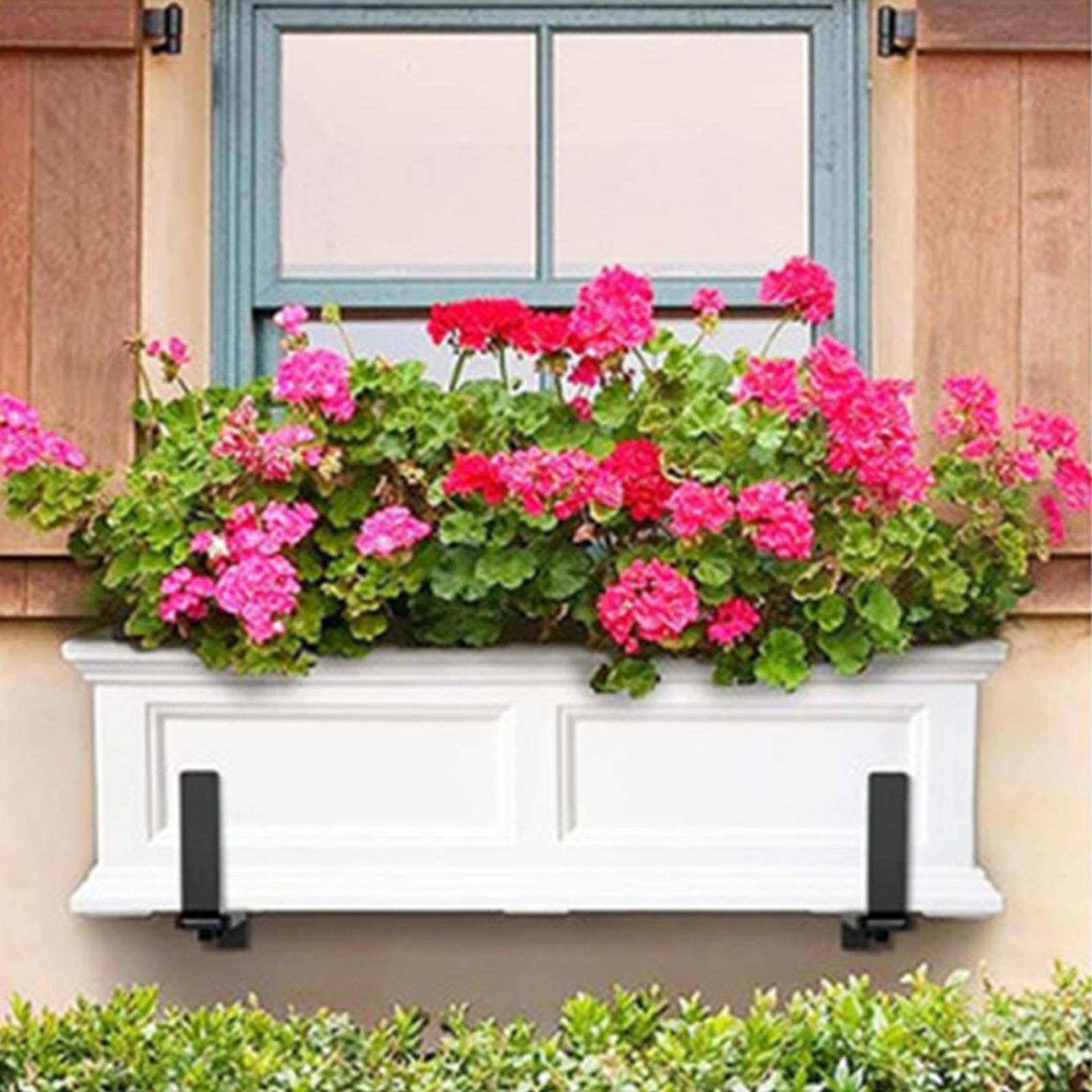Verstellbare Fensterkastenhalterungen, 2 Stück Metall-Pflanzgefäßhalter